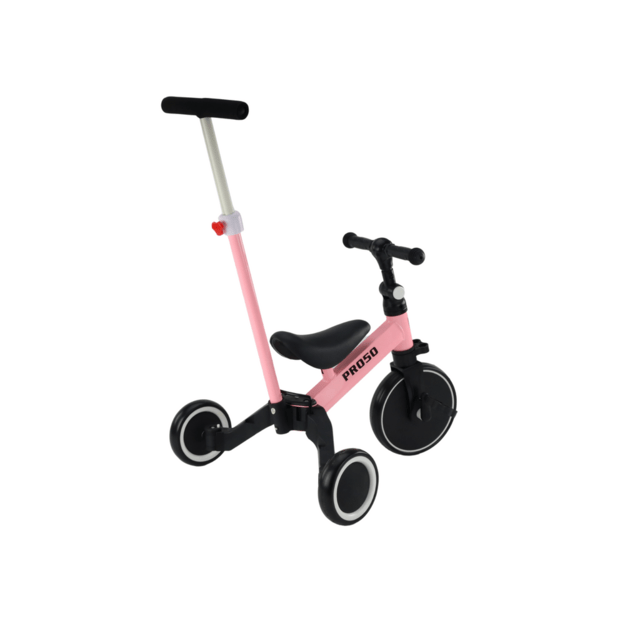 PRO50 Tricycle With Push Handle Pink 2