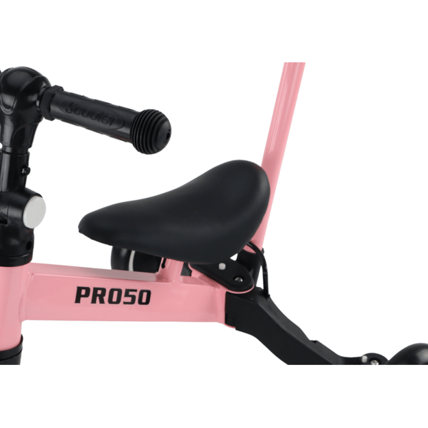 PRO50 Tricycle With Push Handle Pink 3