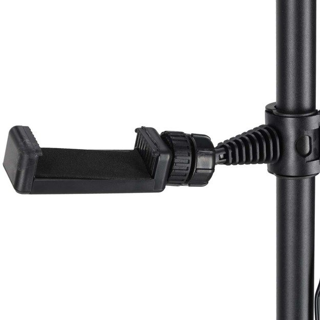 Blakstienų priauginimo lempa LED 36W reguliuojama kosmetikos be &scaron;e&scaron;ėlių lanko juoda 7