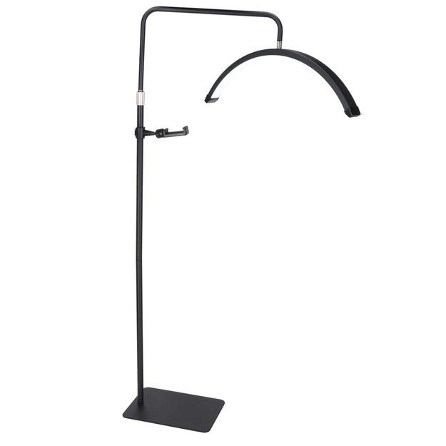 Blakstienų priauginimo lempa LED 36W reguliuojama kosmetikos be &scaron;e&scaron;ėlių lanko juoda 2