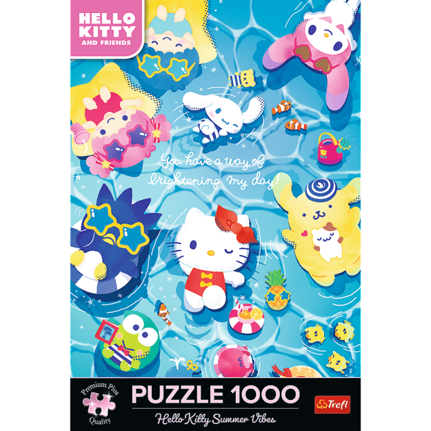 Puzzle - 1000 Premium Plus - Hello Kitty Summer Relaxation Trefl 12067 2