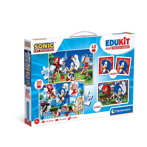 Educational Set Puzzle, Memo & Blocks SONIC Clementoni 18318 4