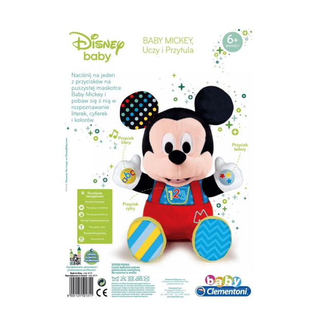Interaktyvus pliušinis „Disney Baby Mickey“ – moko ir apkabina 4