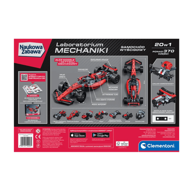 Mechanikos laboratorijos lenktyninis automobilis Clementoni 50403 4