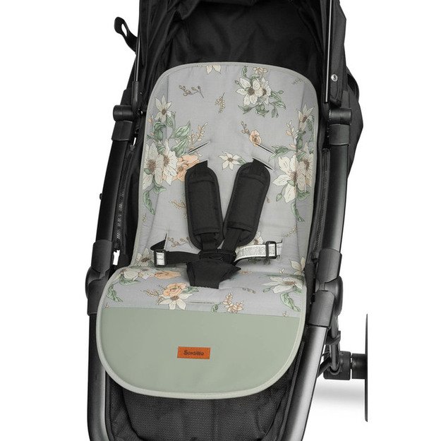 Velvetinis vežimėlio įdėklas – LILY 4