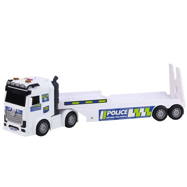 Police Truck Tow Truck Car Helicopter Lights Sound Set 3