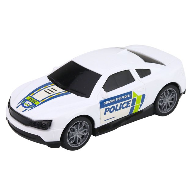 Police Truck Tow Truck Car Helicopter Lights Sound Set 4