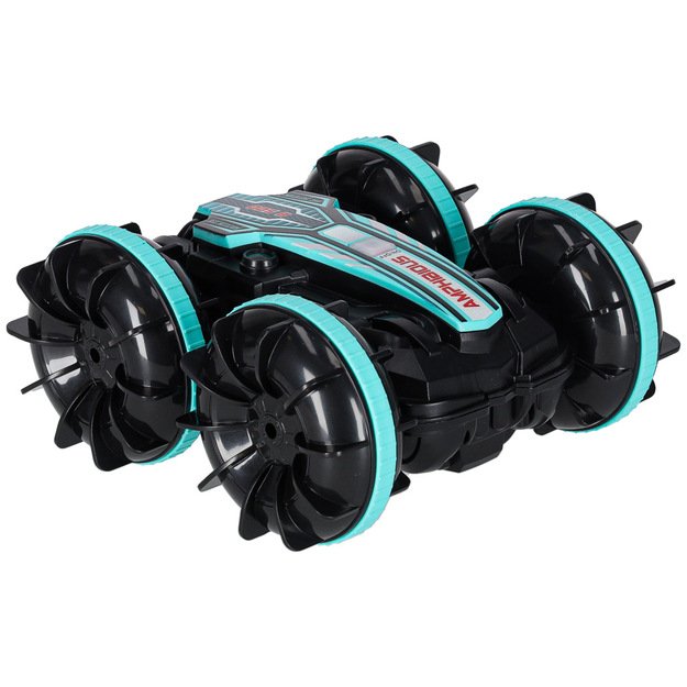 Nuotolinio valdymo automobilis amfibija, valdomas gestais 4x4 360 2.4GHz 3.7V 2