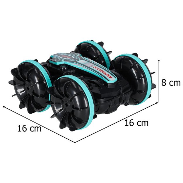 Nuotolinio valdymo automobilis amfibija, valdomas gestais 4x4 360 2.4GHz 3.7V 11