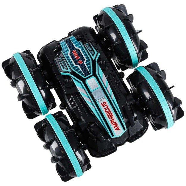 Nuotolinio valdymo automobilis amfibija, valdomas gestais 4x4 360 2.4GHz 3.7V 7