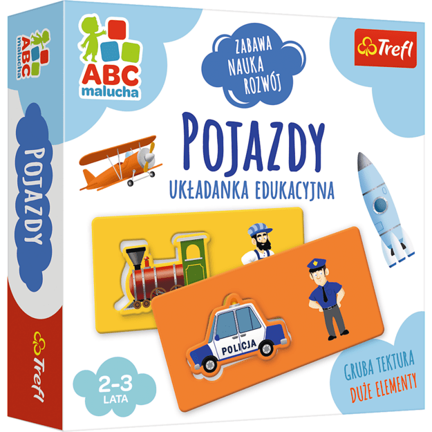 Gra edukacyjna dla dzieci Pojazdy ABC Malucha Trefl 01942