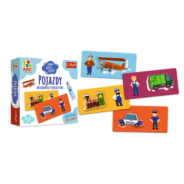 Gra edukacyjna dla dzieci Pojazdy ABC Malucha Trefl 01942