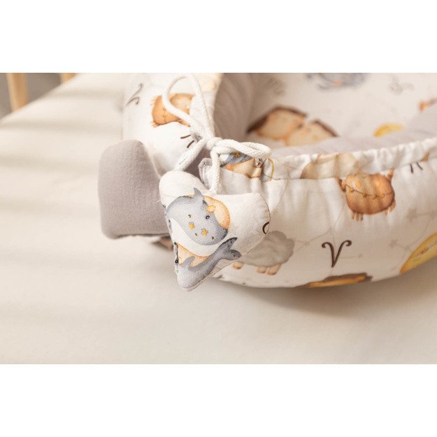 KŪDIKIŲ LIZDAS MUSLINAS - ZODIAKO PILKA 8