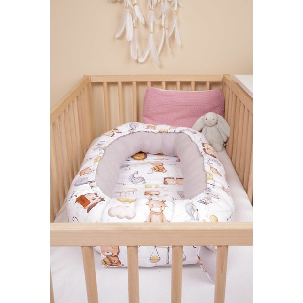 KŪDIKIŲ LIZDAS MUSLINAS - ZODIAKO PILKA 13