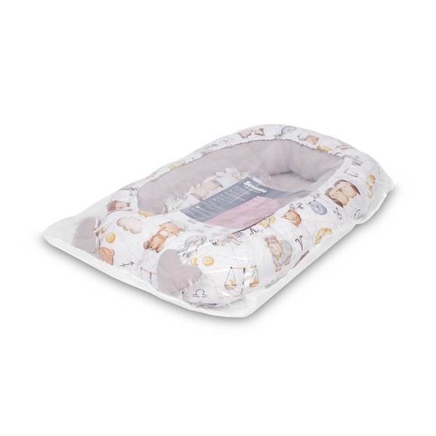 KŪDIKIŲ LIZDAS MUSLINAS - ZODIAKO PILKA 12