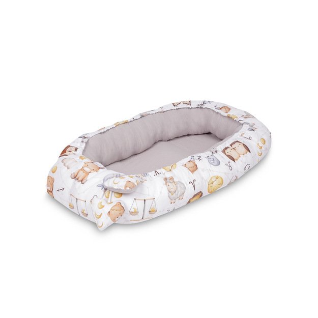 KŪDIKIŲ LIZDAS MUSLINAS - ZODIAKO PILKA 9