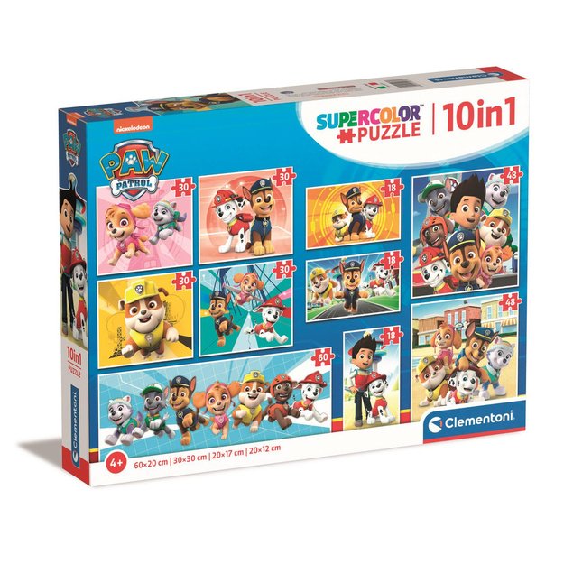 Dėlionė „10-in-1 Super Color PAW Patrol Clementoni 20270“