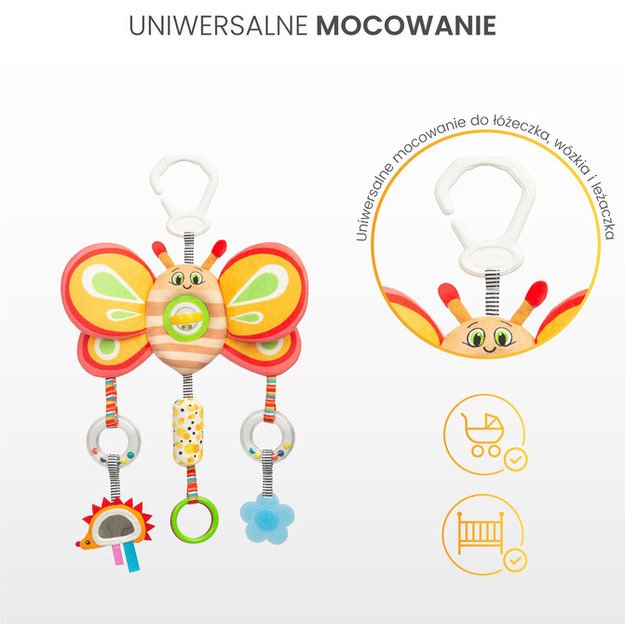 COLORFUL TRAVEL TOY BUTTERFLY