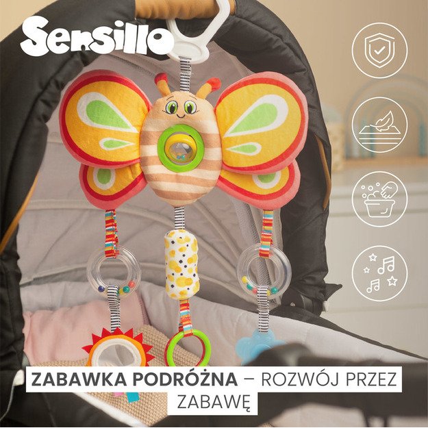 COLORFUL TRAVEL TOY BUTTERFLY