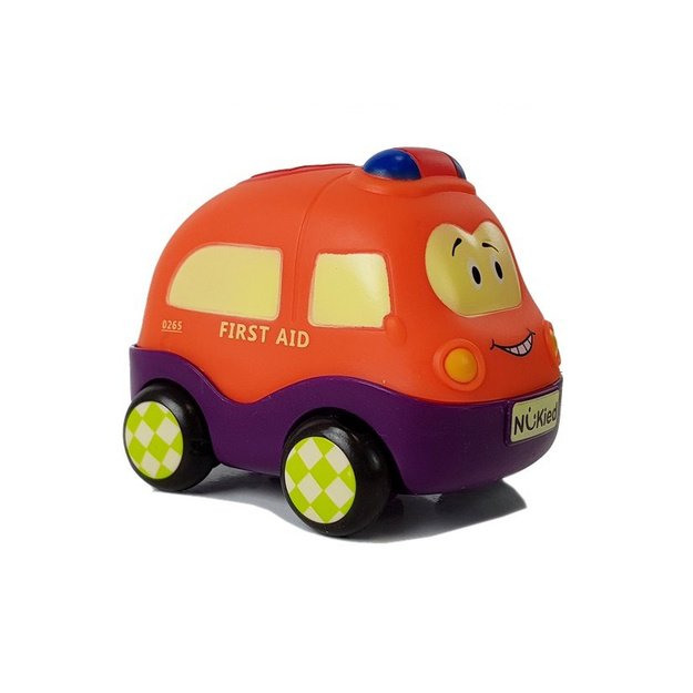 Police Ambulance Cars Set for Toddler with String 4 pieces