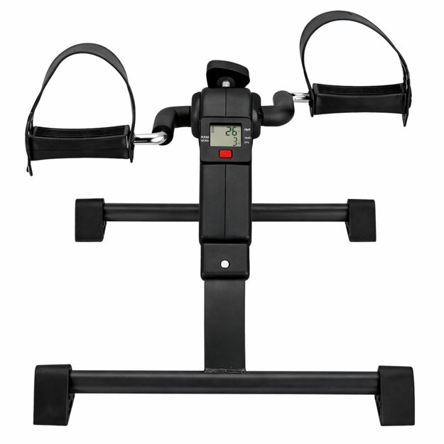 Mini Exercise Bike Rotor Rehabilitation 2 in 1 With LCD Counter Black