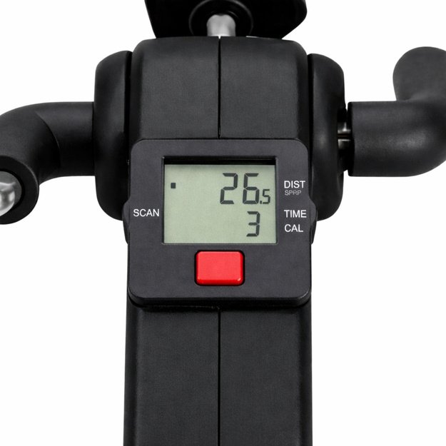 Mini Exercise Bike Rotor Rehabilitation 2 in 1 With LCD Counter Black