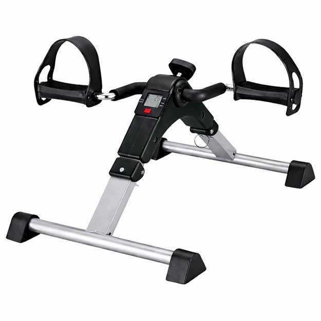 Mini Exercise Bike Rotor Rehabilitation 2 in 1 With LCD Counter Black