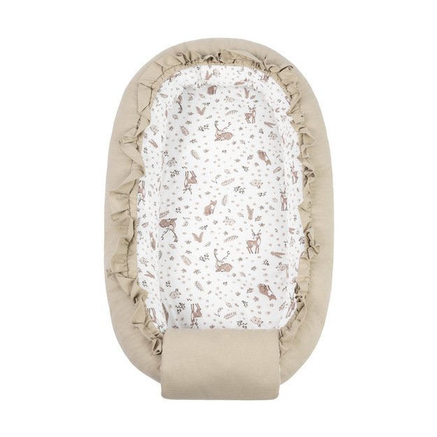 BABY NEST COTTON FOREST BEIGE 80X45