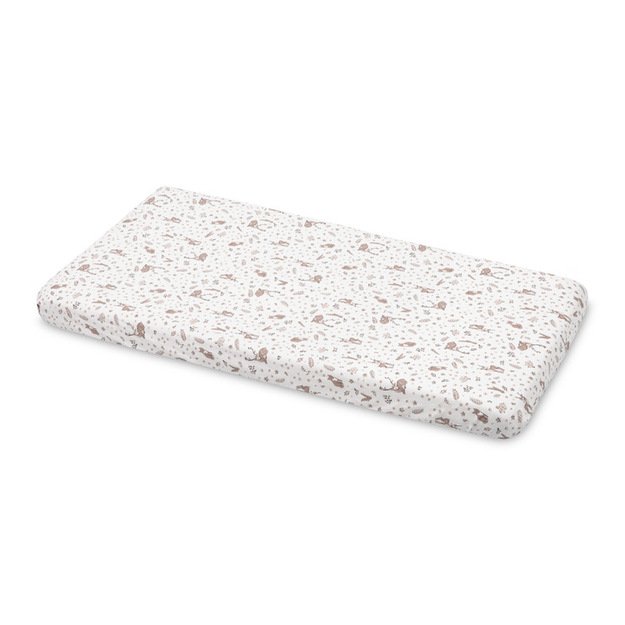 PRINTED BEDSHEET COTTON FOREST BEIGE 60X120
