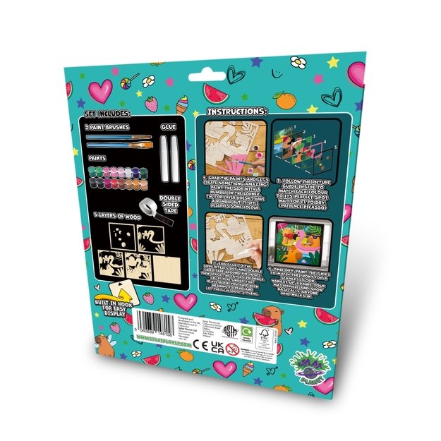 Splat Planet medinis 3D spalvinimo paveikslas, Kapibara