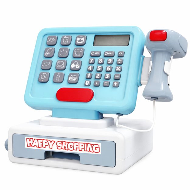 Interaktyvus kasos aparato skaitytuvas Krepšelis Maisto produktai Šviesos Garsai