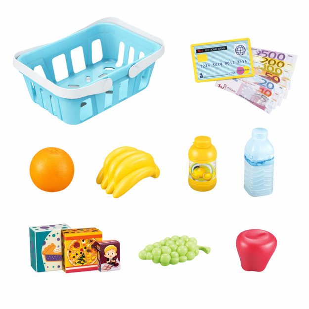 Interaktyvus kasos aparato skaitytuvas Krepšelis Maisto produktai Šviesos Garsai