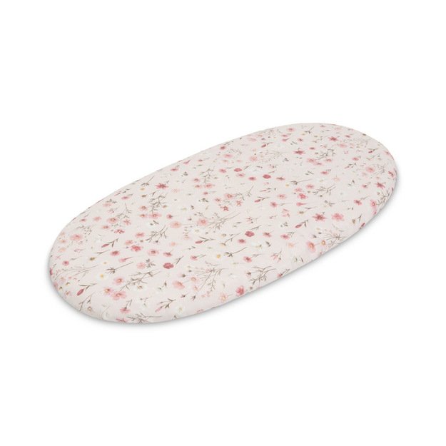 STROLLER BEDSHEET COTTON BLOOM PINK 35X75