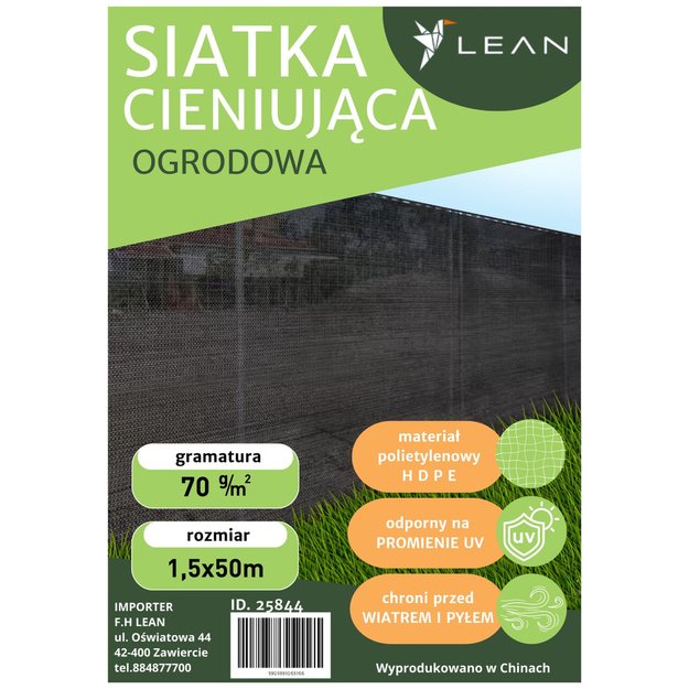 Shade Net For Fence Fence Masking Gray 1.5M 50M 70g/m&sup2;