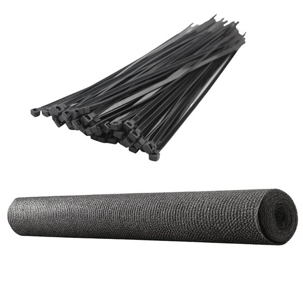 Shade Net For Fence Fence Masking Gray 1.5M 50M 70g/m&sup2;