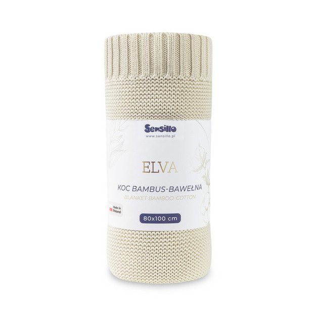 BLANKET ELVA 80X100 WARM BEIGE