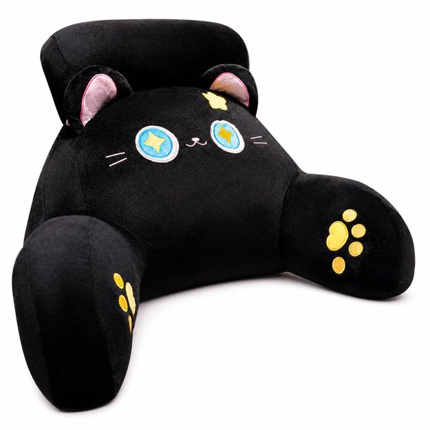 Backrest Armchair Back Support for Armchair Bed Cat Black 60 x 40 cm