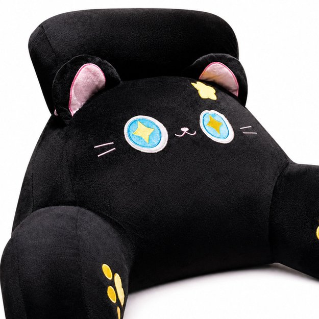 Backrest Armchair Back Support for Armchair Bed Cat Black 60 x 40 cm