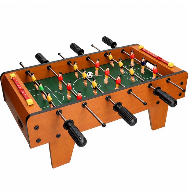 Table Football Arcade Game Mini Wooden Game Table 50x25 cm