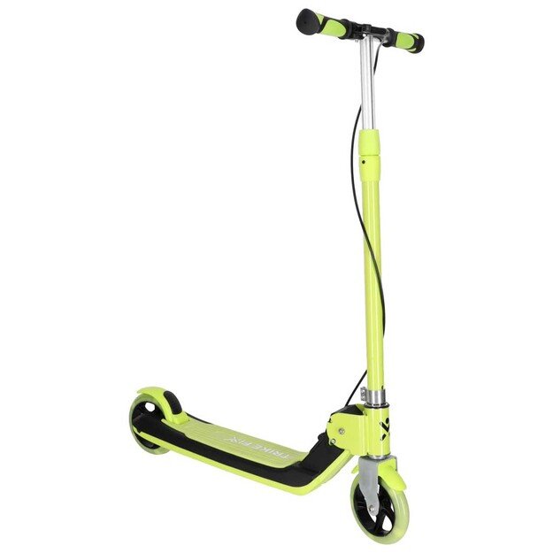 Hulajnoga dla dzieci TRIKE FIX dwukołowa LED składana podw&oacute;jne hamulce neon zielony