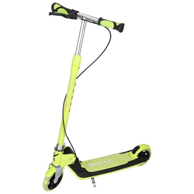 Hulajnoga dla dzieci TRIKE FIX dwukołowa LED składana podw&oacute;jne hamulce neon zielony