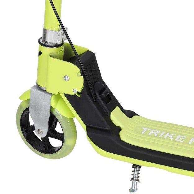 Hulajnoga dla dzieci TRIKE FIX dwukołowa LED składana podw&oacute;jne hamulce neon zielony
