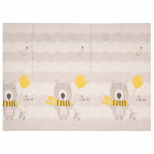 Mata edukacyjna piankowa dwustronna składana 150x200cm drzewa misie