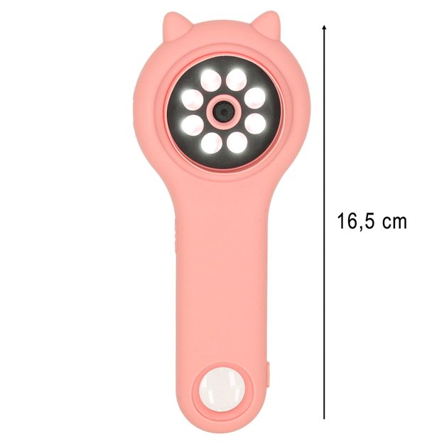 Mikroskop optyczny lupa cyfrowa 500x 2Mpx r&oacute;żowy