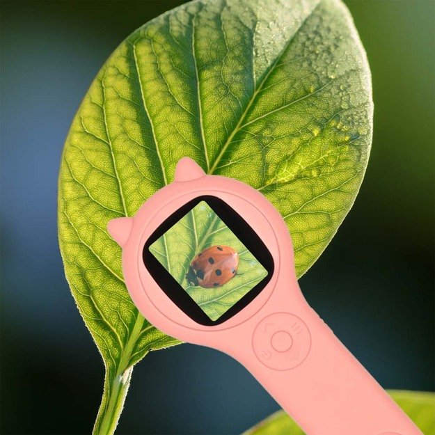 Mikroskop optyczny lupa cyfrowa 500x 2Mpx r&oacute;żowy