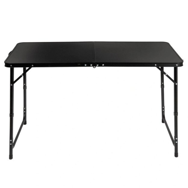 Set of camping furniture, folding table, 4 stools, black suitcase