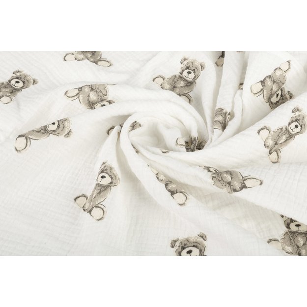 DIAPER CRUSHED MUSLIN 60X75 2-PACK TEDDY BEIGE
