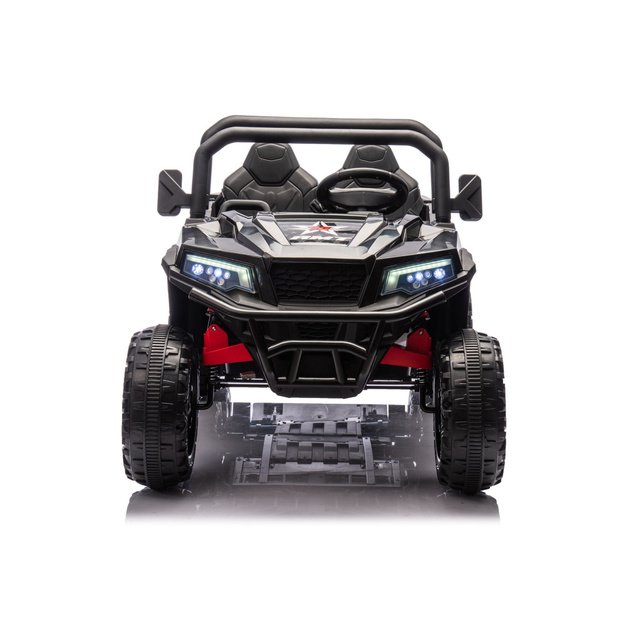 Baterijomis varoma transporto priemonė, 6 ratai, XB-1038A, 4x4, 24V, juoda