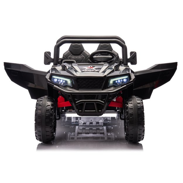 Baterijomis varoma transporto priemonė, 6 ratai, XB-1038A, 4x4, 24V, juoda