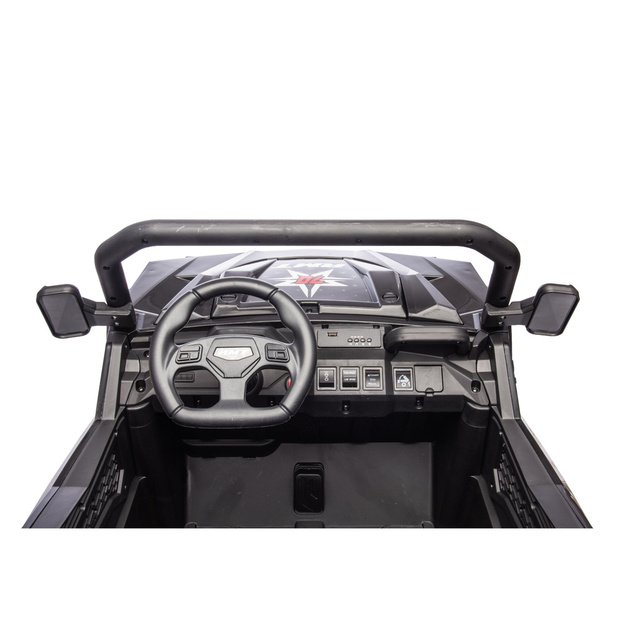 Baterijomis varoma transporto priemonė, 6 ratai, XB-1038A, 4x4, 24V, juoda